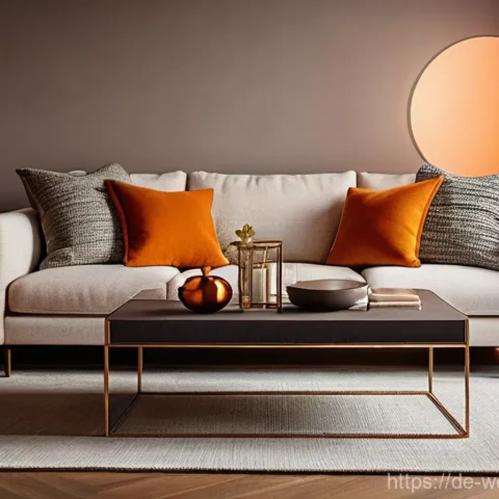 스마트홈 기술을 활용한 피로 회복 방법 - **Smart Lighting for Evening Relaxation:**
    "A cozy, modern living room bathed in a soft, warm am...