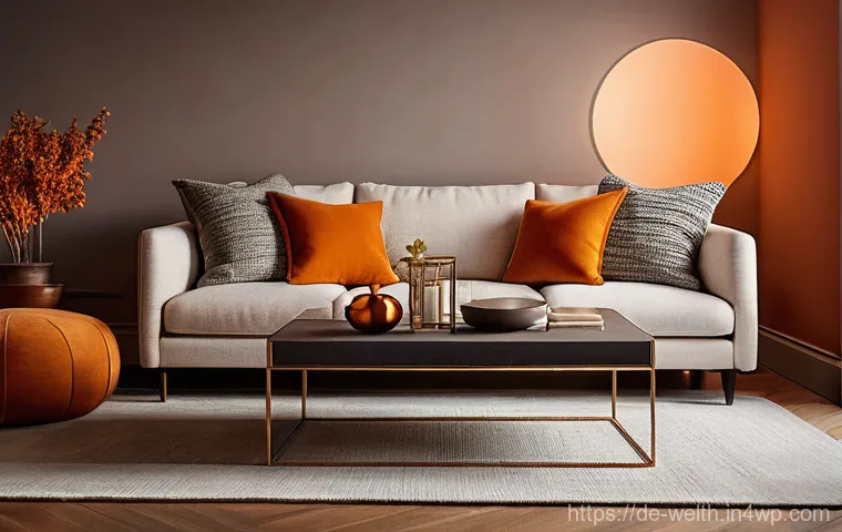 스마트홈 기술을 활용한 피로 회복 방법 - **Smart Lighting for Evening Relaxation:**
    "A cozy, modern living room bathed in a soft, warm am...