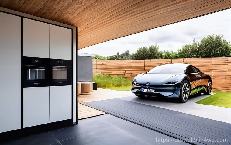 환경 친화적인 스마트홈 설계 방안 - **Smart Living Room for Energy Efficiency:**
    A modern, minimalist German living room bathed in s...